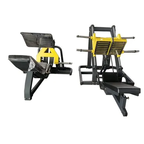 Manual Leg Press Machine, Color Black Yellow HASHCO SPORTS