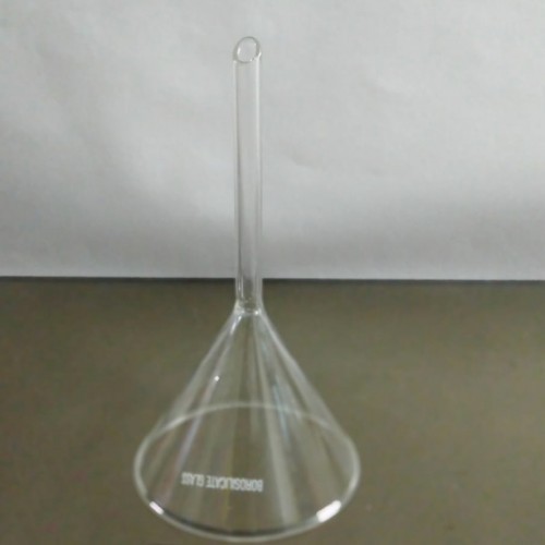 Plain Glass Funnel Filter, Shape : Conical