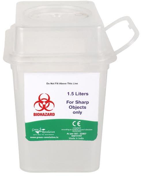 1.5L Sharps Disposal Container