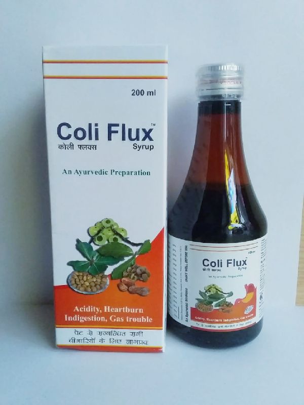 Nix Pharma coli flux syrup, for Resale, Packaging Type : Plastic Bottle