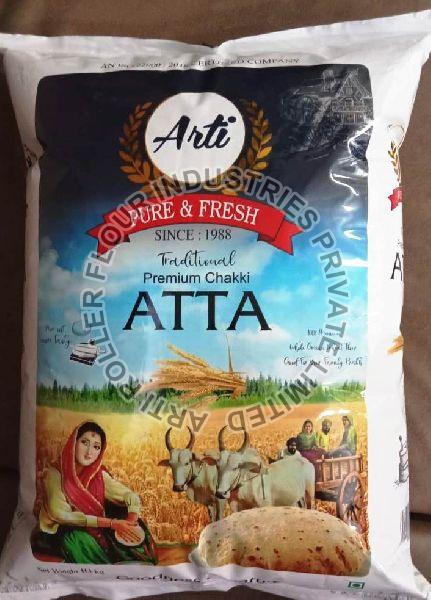 Natural Chakki Atta Flour, for Cooking, Packaging Type : PP Bag