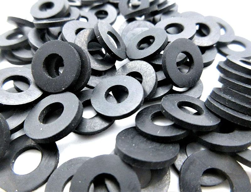 Round Polished Rubber Washers, for Industrial, Certification : ISI Certified