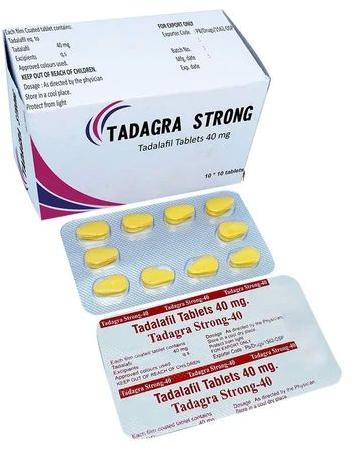 Tadagra Strong 40mg Tablets, Type Of Medicines : Allopathic