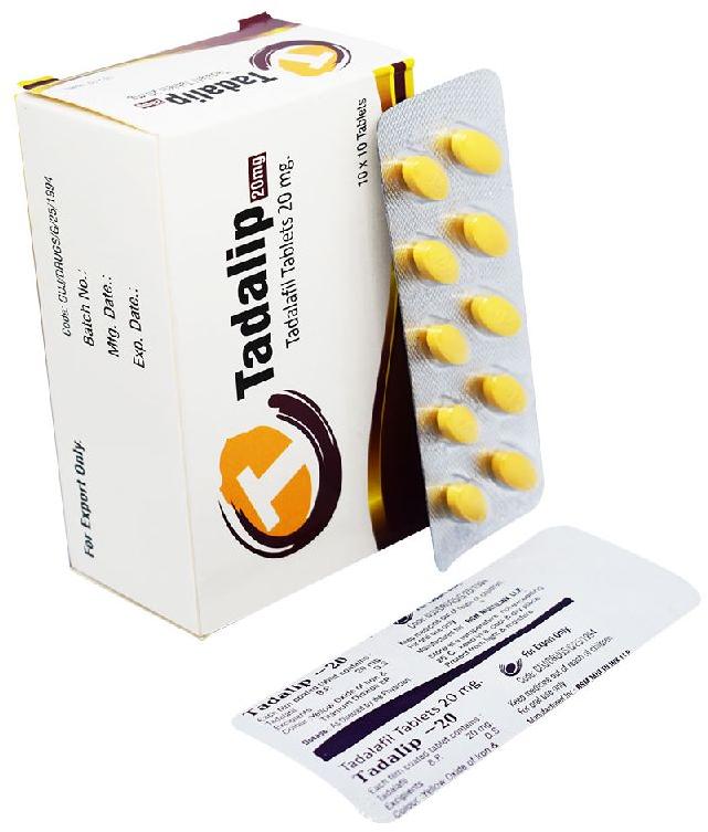 Tadalip 20mg Tablets, Type Of Medicines : Allopathic
