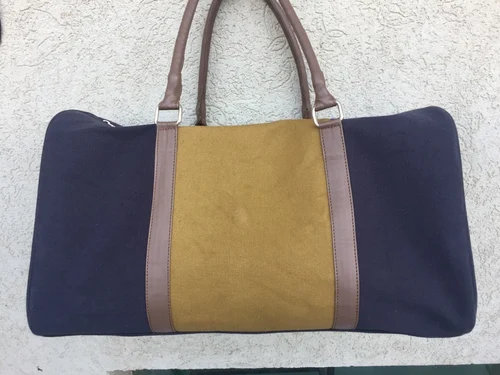 Canvas Duffle Bag, Brown