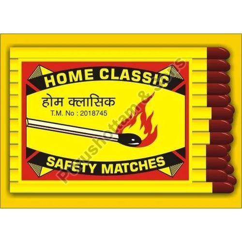 Wood Home Classic Safety Matches, Color : Yellow