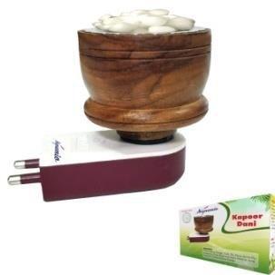 Coated Electric Wooden Incense Burner, for Worship Use, Feature : Easy To Clean, Light Weight, Non Breakable