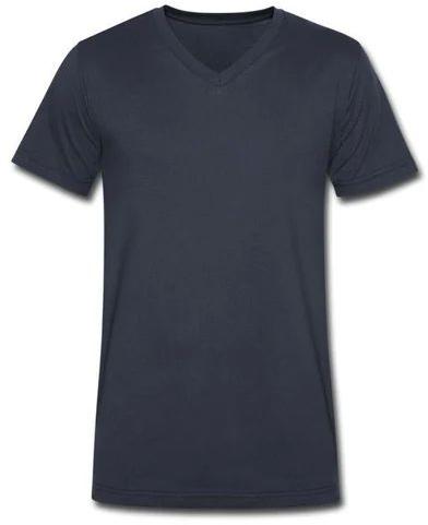 Plain Polyester Mens V Neck T-Shirt, Feature : Skin Friendly