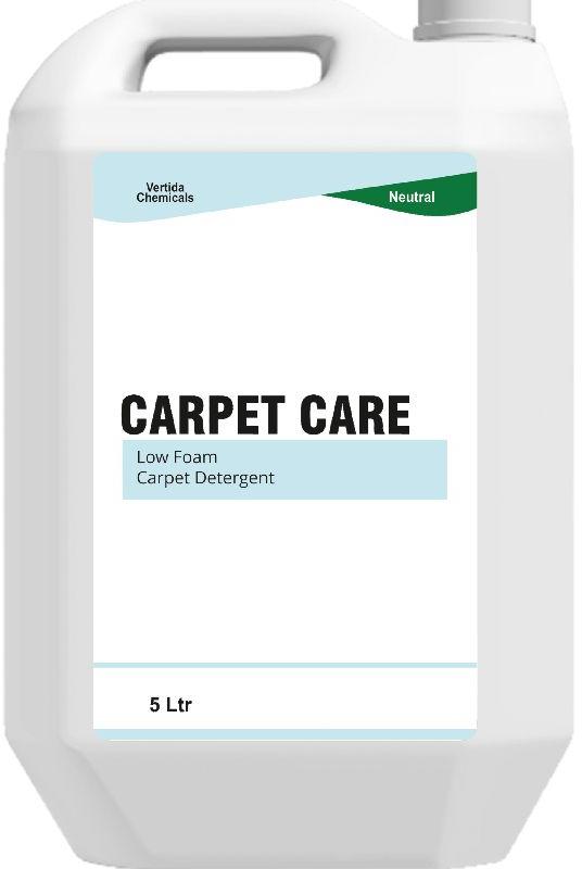 Carpet Care Low Foam Liquid Detergent, for Cloth Washing, Packaging Size : 5ltr