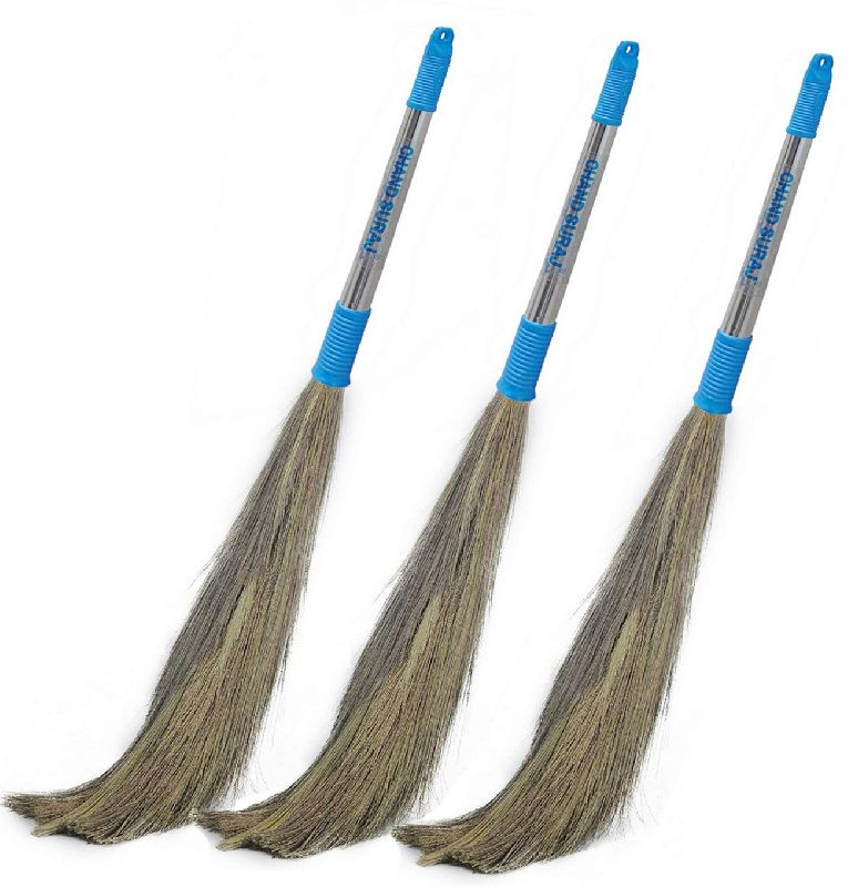 Brown Natural Grass Broom by Golden Mountain Crops Private Limited from
