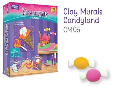 Glass Candyland Clay Mural