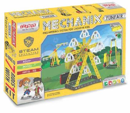 Funfair Education Metal Construction Toy Set, Packaging Type : Color Boxes