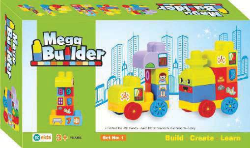 Mega Builder Set 1 Toy, Certification : ISO 9001:2008 Certified