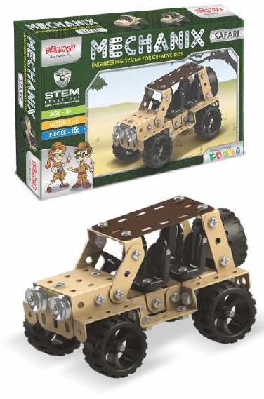 Safari Education Metal Construction Toy Set, Packaging Type : Color Boxes