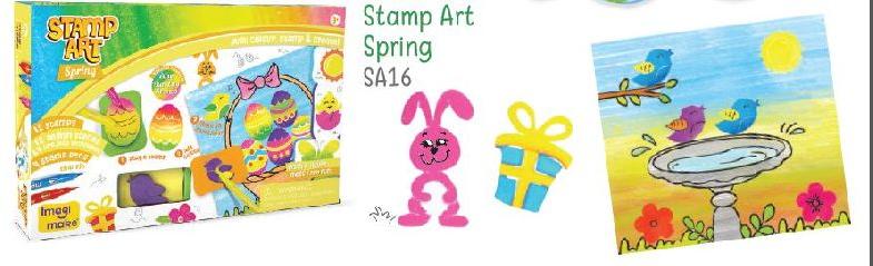Stamp Art Spring Colouring Book Set, Size : 12x10Inch