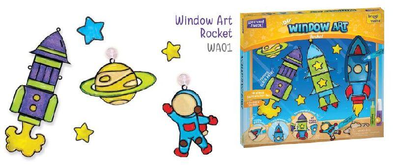 Window Art Rocket Glass Painting Craft Kit