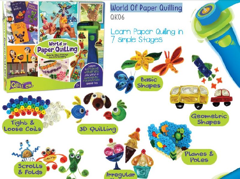 World Of Paper Quilling Craft Kit, Size : 14x14x7inch