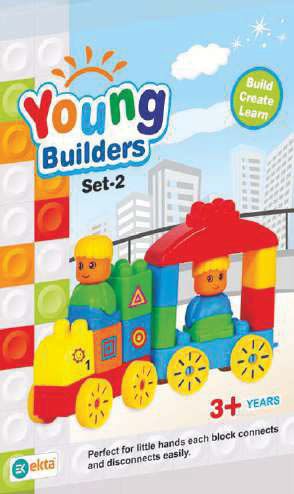 Young Builder Set-2 Blocks & Bricks Toy