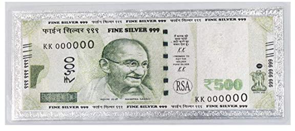 Rectangular Polished German Silver Note, for Gifting