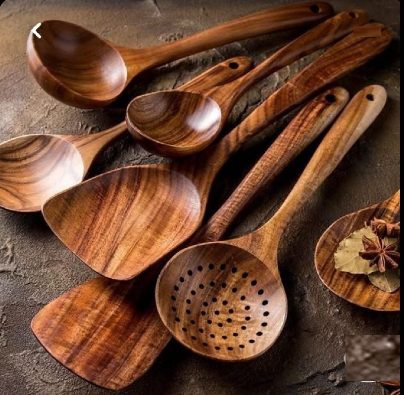 Wooden Cooking Spoons, for Home, Restaurant, Pattern : Plain