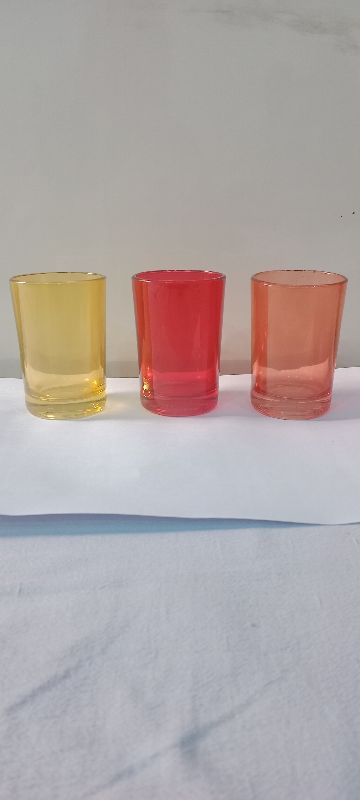 Coloured Candle Glass, Mounting Type : Tabletop