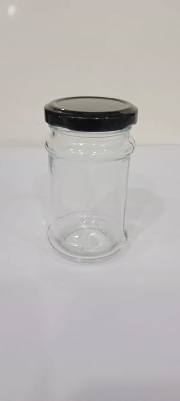 Mg Overseas Glass Jam Jar, for Food, Pattern : Round