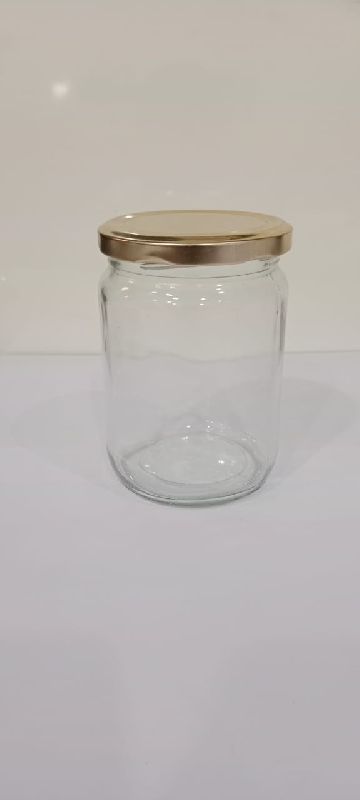 Mg Overseas Round Packaging Glass Jar, for Food, Size : 500ml