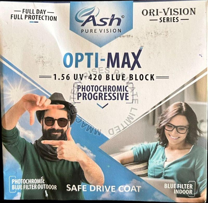 Transparent Round Opti-max Outdoor Filter Photochromic Lenses, For Eye Spectacles, Size : Standard