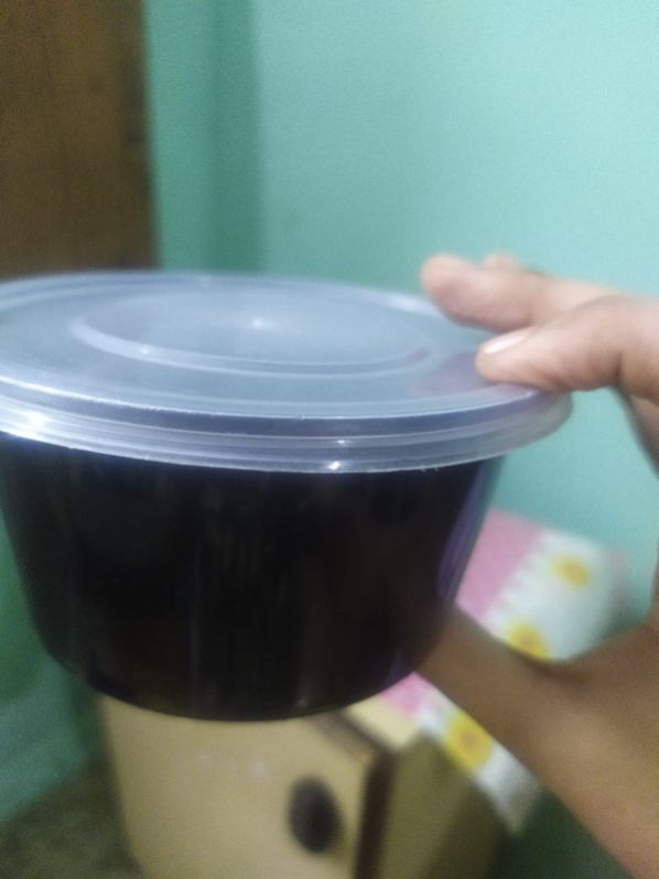 Disposable black container