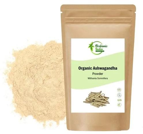 Herbanic India Organic Ashwagandha Powder, Packaging Type : Pouch