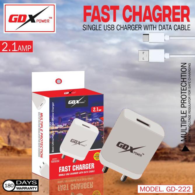 GD-222 2.1 Amp Fast Charger, Color : White
