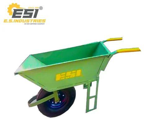 ESI Yellow Single Wheel Barrow, for Construction, Capacity : 200 Kg