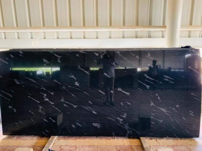 Black Rectangular Granite Slabs