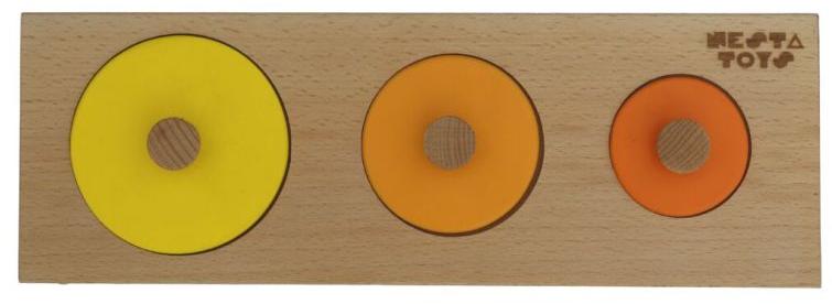 Nesta Toys Montessori Circle Seriation Knob Puzzle