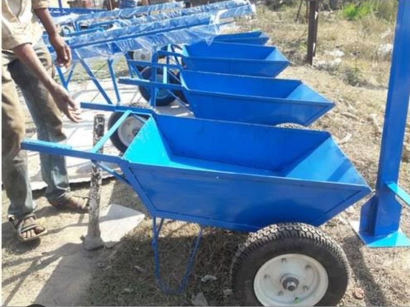 Full Painted Iron Hand Trolley, For Handling Heavy Weights, Technics