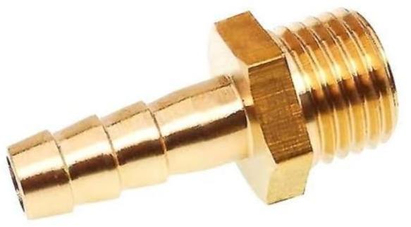 Golden Coated Brass Hose Nipple