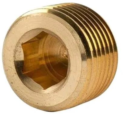 Brass Threaded Round Plug