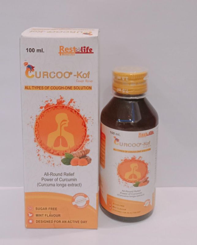 100ml Curcoo Kof Cough Syrup, Plastic Type : Plastic Bottles
