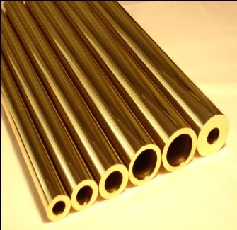 Golden Round Polished 70-30 Brass Pipes, for Industrial, Size : Standard