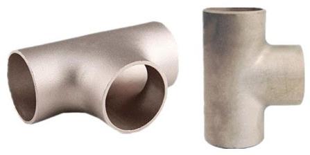 Grey Round Polished Cupro Nickel Equal Tee, for Pipe Fitting, Certification : ISI Certified