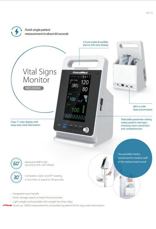 Electric 3 Para Patient Monitor, for Clinic, Hospital