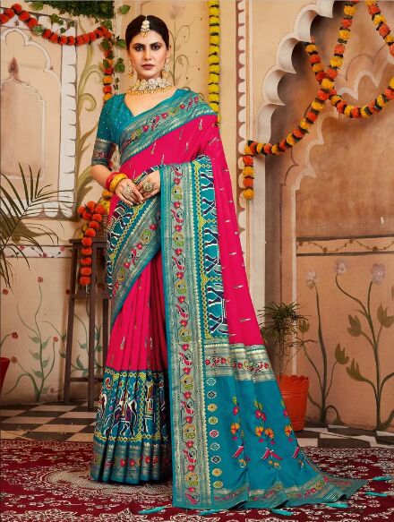Red Designer Saree Bridal Sarees, Saree Length: 5.5 m (Separate