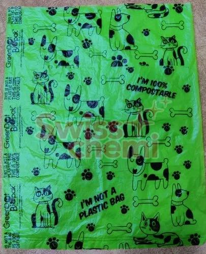 Printed Biopolymers Compostable Dog Poop Bag, Color : Color