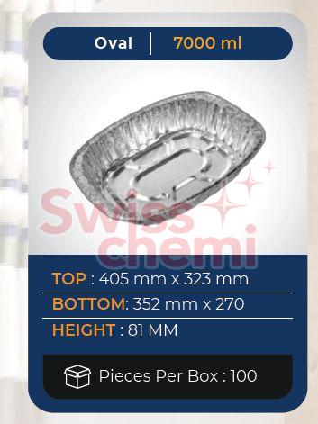 7000ml Oval Aluminium Foil Container, Feature : Eco Friendly