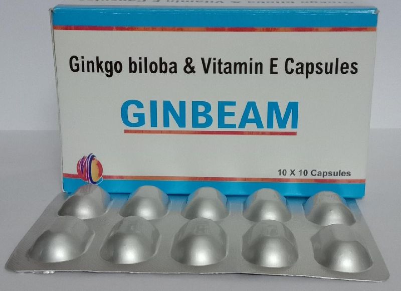 Silver Gingko Biloba Vitamin E Capsule, For Mediacal, Grade Standard : Pharm Grade