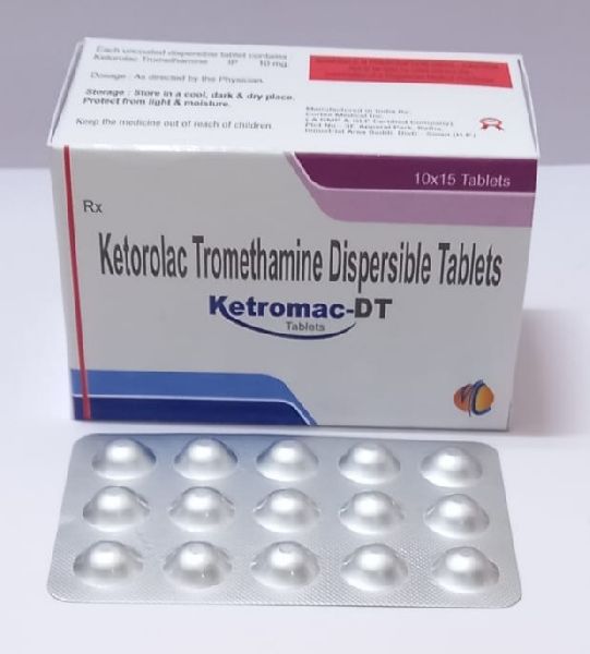 C15h13no3 Ketorolac Tromethamine 10mg (dispersible Tablet), Purity : 99%