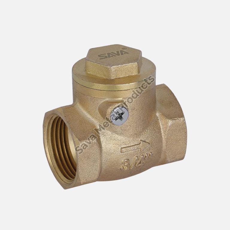 Double Acting Code-401 Lite Brass Check Valve, for Water Fitting, Packaging Type : Box