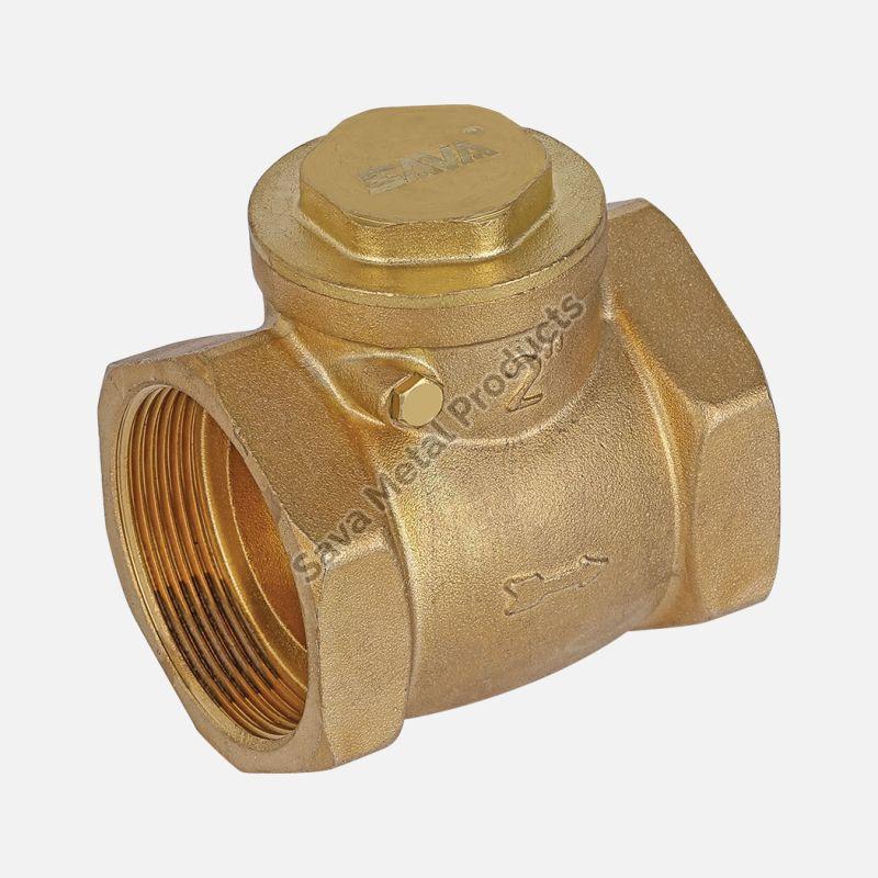 High Pressure Code-408 Lite Brass Check Valve, for Water Fitting, Feature : Blow-Out-Proof, Casting Approved
