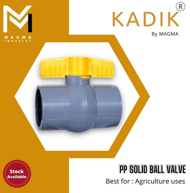 Pp Solid Ball Valve, For Water Fitting, Pressure : High