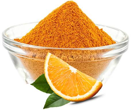 Light Yellow Orange Powder, for Skin Care Products, Style : Dried